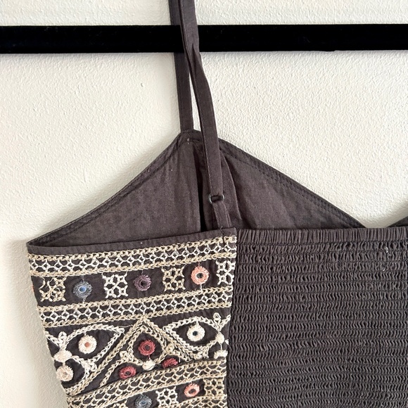 American Eagle Bustier Crop Top Sleeveless with Embroidery Size XS - Picture 7 of 10